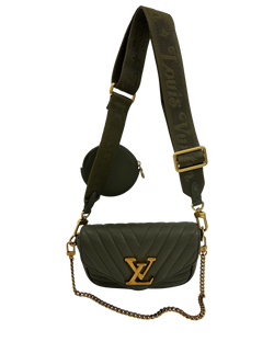 Multi Pochette New Wave,Piel,Verde,FK4250,3